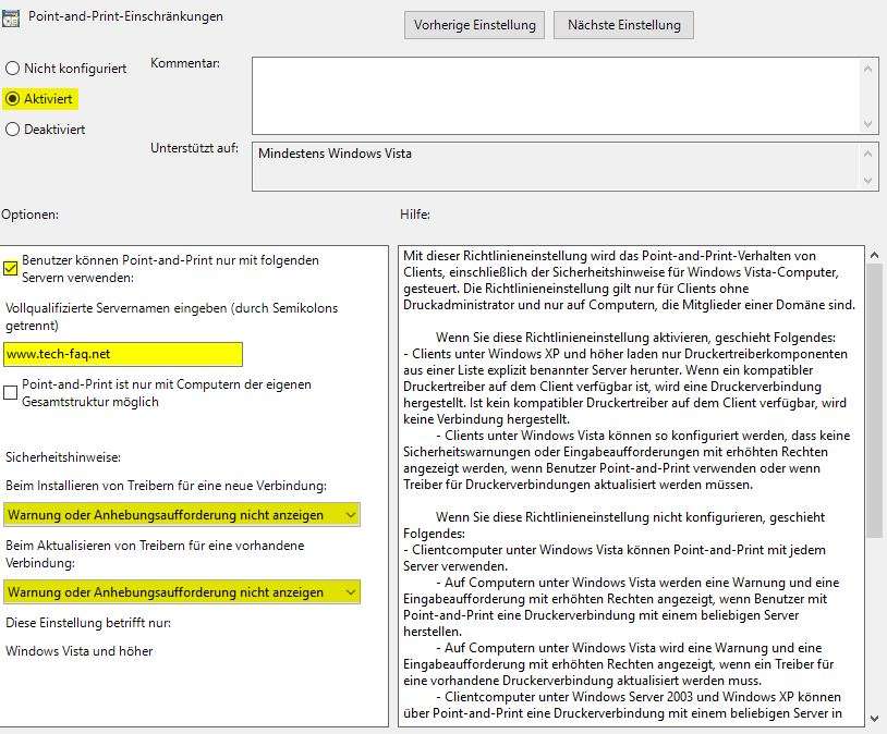 Drucker als Hauptbenutzer installieren Drucker als Hauptbenutzer installieren