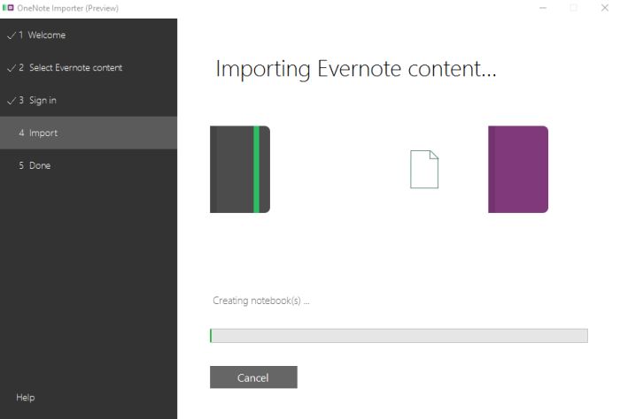 Evernote zu OneNote umziehen