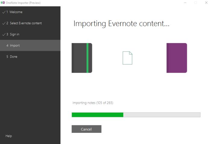Evernote zu OneNote umziehen