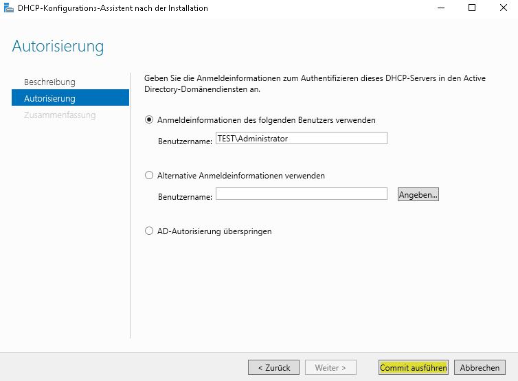 DHCP Server installieren per Powershell