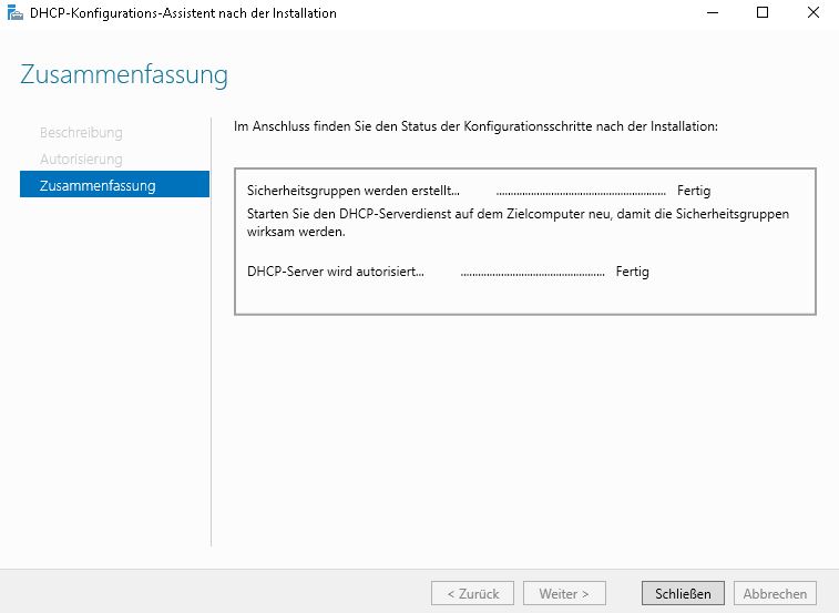 DHCP Server installieren per Powershell