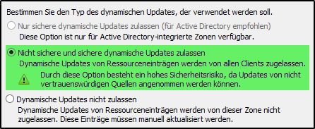DNS-Server einrichten - dynamisches Update DNS-Server einrichten - dynamisches Update