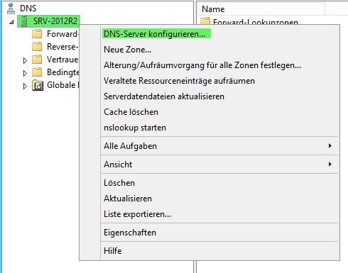 DNS Server einrichten DNS Server einrichten