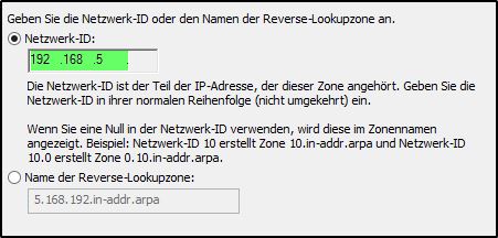 DNS-Server konfigurieren - Reverse-Lookupzone DNS-Server konfigurieren - Reverse-Lookupzone
