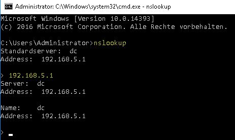 DNS-Server konfigurieren - nslookup DNS-Server konfigurieren - nslookup