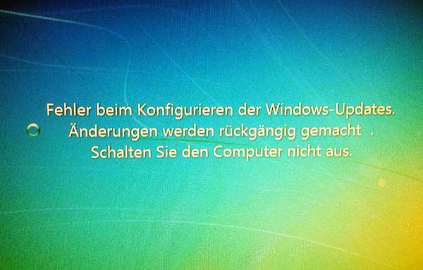 Fehler beim Konfigurieren der Windows Updates