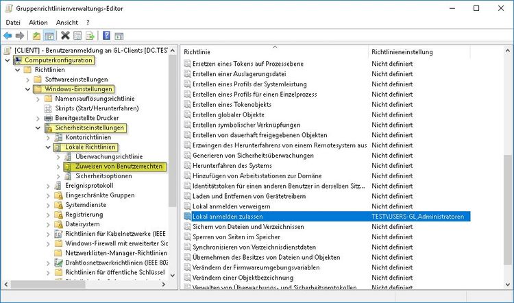 Anmeldung am Computer verweigern Anmeldung am Computer verweigern