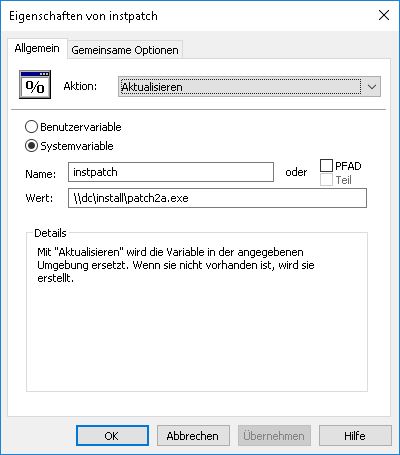 Umgebungsvariablen verteilen im Netzwerk Umgebungsvariablen verteilen per Gruppenrichtlinien