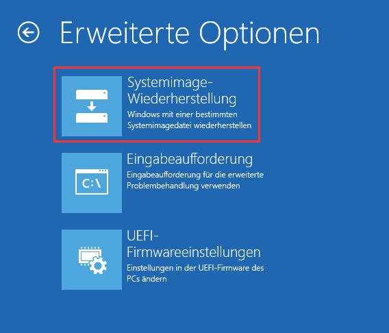 Systemimage wiederherstellen