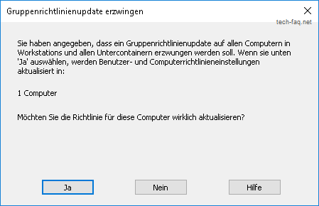 Gruppenrichtlinien aktualisieren Windows Server