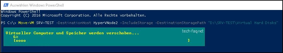 HyperV VM verschieben per Powershell