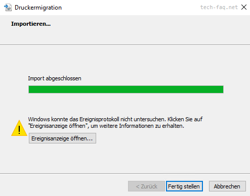 Drucker exportieren auf neuen Server Drucker exportieren auf neuen Server