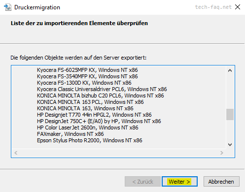 Printserver migrieren Printserver migrieren