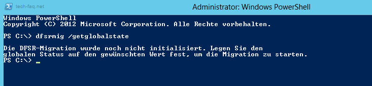 DFS-Migration - Status überprüfen