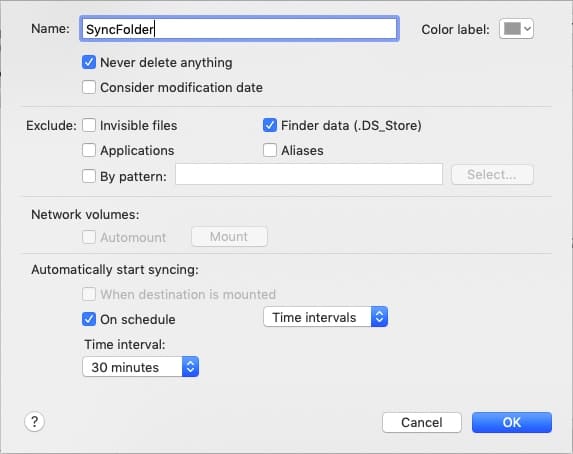 Sync Folder MacOS
