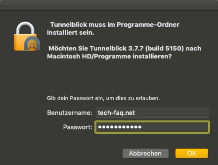 VPN Client auf Mac installieren