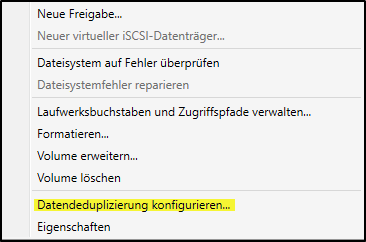 Datendeduplizierung konfigurieren Windows Server Datendeduplizierung konfigurieren Windows Server