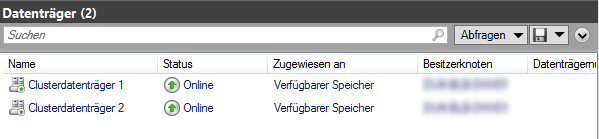 Hyper-V - verfügbare Datenträger