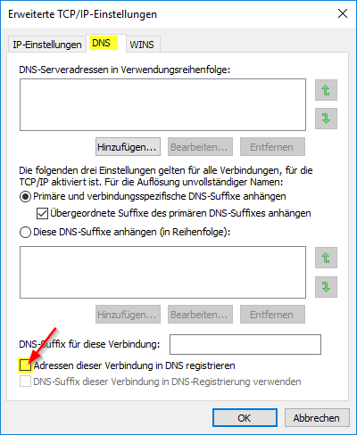 Konfiguration Netzwerkkarten Hyper-V