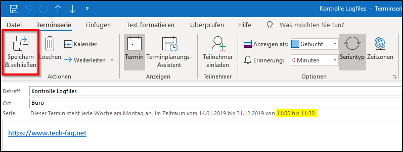 Outlook Serientermin editieren Outlook Serientermin editieren