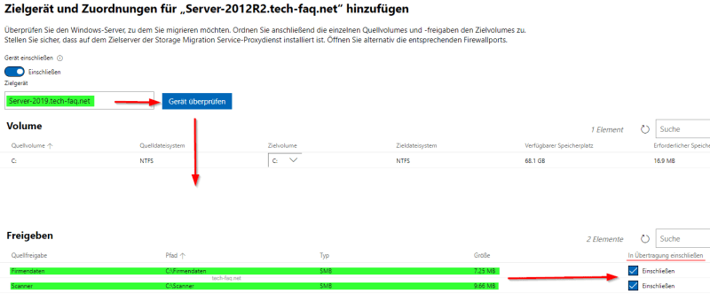 Migration Fileserver - Freigabeordner