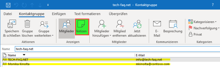 Outlook Informationsspeicher Steht Nicht Zur Verfügung Outlook Verteiler anlegen | Office 2016 / 2019 / 365 | TECH FAQ