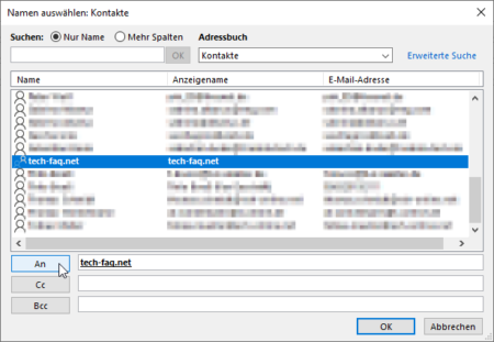 mail verteiler outlook speichern