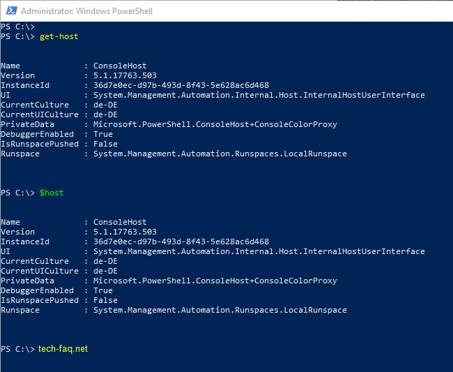 Windows PowerShell Version anzeigen