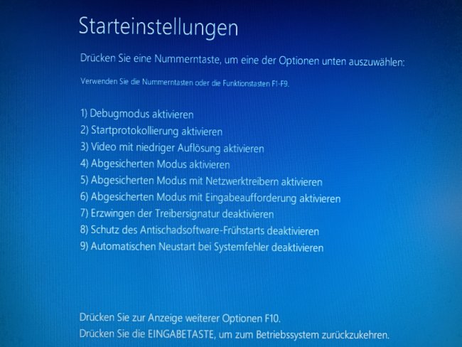 Windows 10 abgesicherter Modus