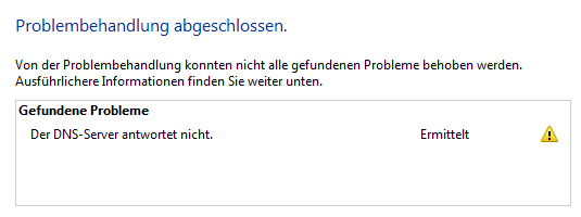 DNS Server antwortet nicht
