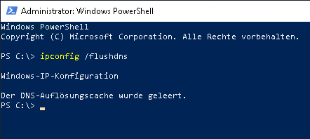 DNS Cache löschen - CMD