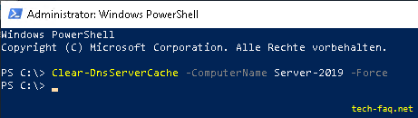 DNS Server Cache löschen mit der PowerShell