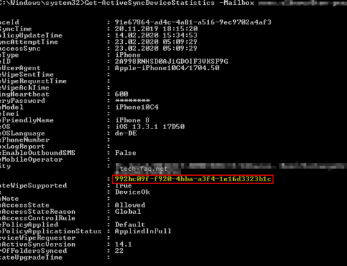 Alte Mobiltelefone aus Exchange Server entfernen