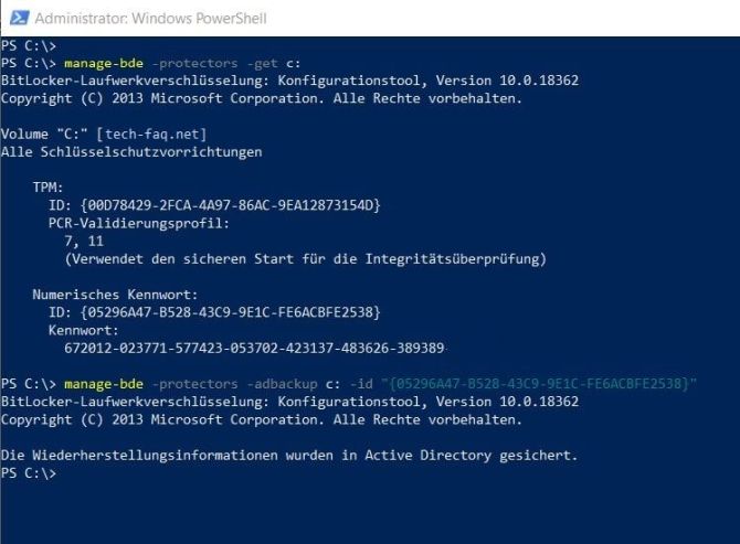 BitLocker nachträglich im Active Directory speichern