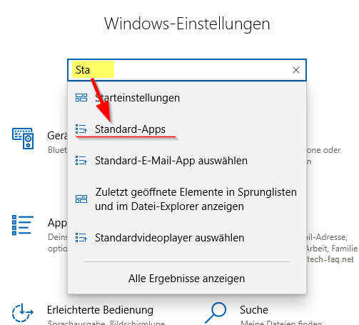 Standardbrowser ändern in Windows 10