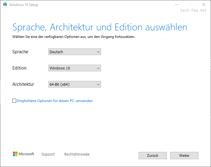 Windows 10 herunterladen