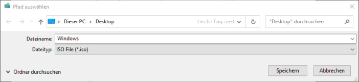 Windows ISO-Datei speichern Windows ISO-Datei speichern