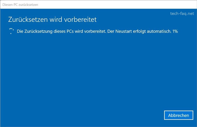Windows wird neu installiert Windows wird neu installiert