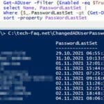 PowerShell: Wer hat sein Kennwort geändert?