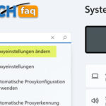 Proxy Einstellungen unter Windows 11