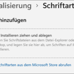 Schriftarten in Windows 11 installieren