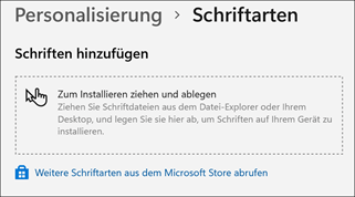 Schriftarten in Windows 11 installieren
