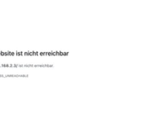 Website ist nicht erreichbar – Chrome öffnet keine lokalen Webseiten mehr (macOS)